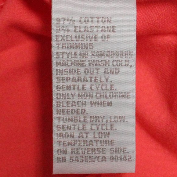 TanJay Papaya Color 1X Women's Pull Over Top - Picture 5 of 11